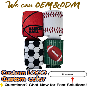 Tùy Chỉnh Cao Su Tổng Hợp Có Thể Mát Cách Nhiệt Thăng Hoa 330Ml Chai Mát Bia Làm Mát Với Bóng Chày Bóng Rổ Và Bóng Đá Bóng - Product Image 2