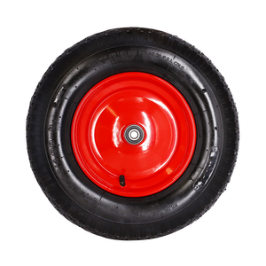 Di alta qualità 4.00-8 4PR 16 pollici ad asse fisso pesante ruote pneumatico pneumatico pneumatici pneumatici ruote carriola ruota 400/8 per Handtruck - Product Image 2