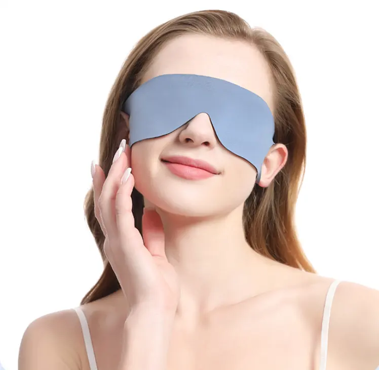 2024 New Design Lightweight Sleep Mask Zero Pressure Blocking Light Sleeping Eye Mask Travel Nap Blindfold Eye Shade Cover