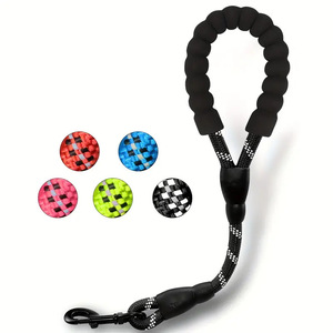 Reflective Braided <b>Rope</b> Soft Foam Handle Anti Pull Training Traffic <b>Lead</b> Heavy Duty Dog Walking Leash - Product Image 2
