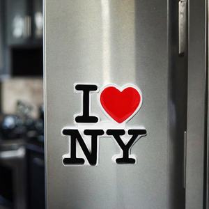 Aimant de réfrigérateur personnalisé OEM 3D avec l'image de la silhouette de New York, aimant de réfrigérateur en métal avec lettres mignonnes, souvenir de voyage, cadeau - Product Image 3