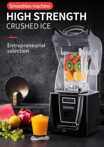Licuadora eléctrica multifunción, trituradora de hielo, licuadora de batidos de jugo de fruta de bajo ruido, procesador de alimentos con cuchillas de acero inoxidable - Product Image 3