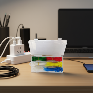 Bridas para cables de 10-20 cm, varios colores, paquete de 550 piezas para organización de dispositivos electrónicos - Product Image 3