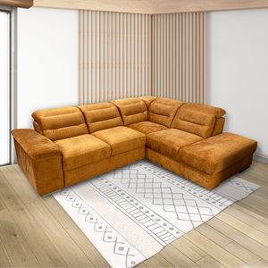 PHIL CORNER SEDUTURA ANGOLARE MODULARE In tessuto giallo - Product Image 1