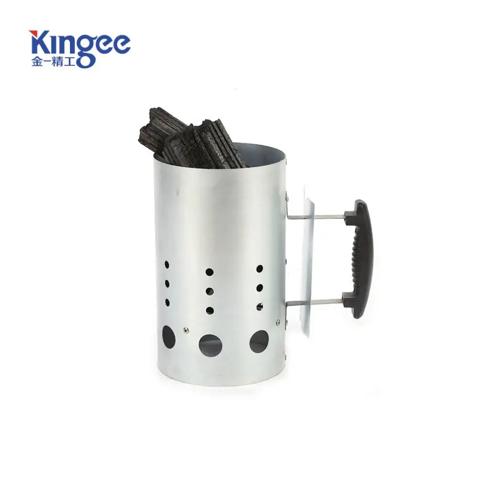 Galvanized Steel Rapid Fire Chimney Starter Charcoal Barbecue Chimney Lighter