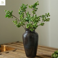 Branche de baies artificielles 62 cm, tiges de baies artificielles résistantes aux UV, baies en mousse réalistes, écologiques, pour mariage, Noël, décoration de la maison