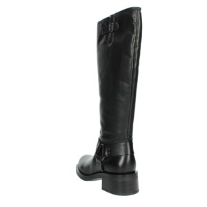 Naomi stivali occidentali marroni al ginocchio da donna con chiusura a Zip e sottoveste in gomma e soletta in gomma per l'inverno autunno primavera - Product Image 2