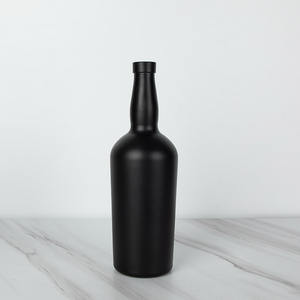 Botella de Vidrio Negro Esmerilado de 750 ml de Alta Calidad y al Mejor Precio para Licores, Aperitivos y Vino, con Cuello de Barra de 18.5 mm - Product Image 5