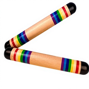 Générateur de son de pluie en bois Orff en gros, instrument de musique à percussion, jouet pour bébé - Product Image 1
