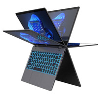 Nouvel Ordinateur Portable YOGA 2-en-1 Intel 13 pouces N100 Léger SSD Windows 10/11 avec Graphiques Intégrés 1920x1080 pour l'Export