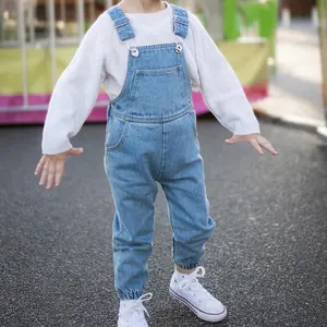 Baby Jeans Hot Selling Infant Toddler Jumpsuit Overalls Blue Denim Jeans Overalls Baby's Romper