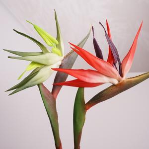 GZYX007 reali Touch artificiali tropici fiori morbido PVC Strelitzia artificiale uccello del paradiso pianta fiore decorazione per la tavola della casa - Product Image 1