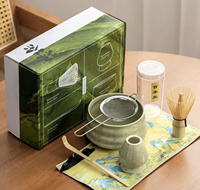 Vente en gros - Coffret cadeau classique de matcha avec bol et fouet à matcha pour les accessoires à thé