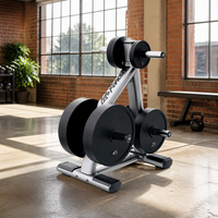 Support de rangement vertical commercial pour plaques de poids, support pour plaques de bumper de 2 pouces, pour entraînement de force en salle de sport