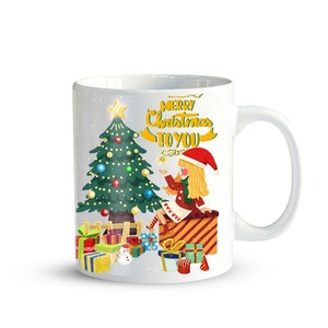 <span class=keywords><strong>Taza</strong></span> de café con logotipo personalizado, tazas mágicas de cerámica con cambio de color para regalo de Navidad - Product Image 4