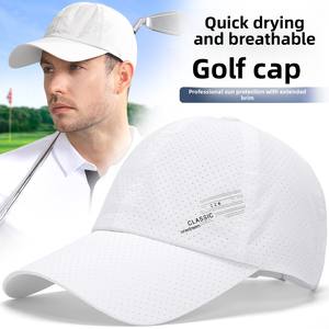Casquette de golf professionnelle en nylon pour l'été, protection UV, entièrement en maille, séchage rapide, respirante, durable, légère, portable, logo personnalisé - Product Image 2