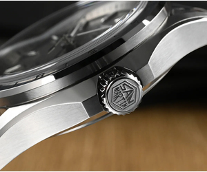 Montre mécanique automatique en acier inoxydable San <span class=keywords><strong>Martin</strong></span> Vintage Business <span class=keywords><strong>Matt</strong></span> NH34 GMT 10atm Diver, prix d'usine, à vendre - Product Image 6