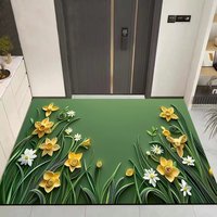 Tapis d'entrée intérieur commercial antidérapant, moderne, géométrique, résistant aux taches, adapté aux animaux domestiques