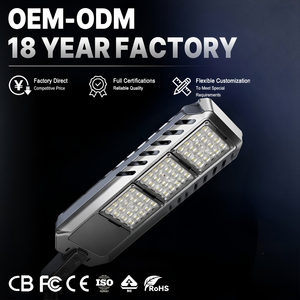 ไฟถนน LED 100W/200W/300W แบบรวมทุกอย่างในหนึ่งเดียว พร้อมเซ็นเซอร์ตรวจจับความเคลื่อนไหว มาตรฐาน IP65 ใช้ไฟ AC - Product Image 3