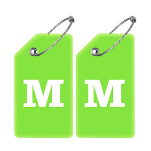 Etiquette de bagage brodée en tissu de haute qualité, personnalisée et bon marché, de <span class=keywords><strong>la</strong></span> marque Orangegift, <span class=keywords><strong>pour</strong></span> le personnel de bord, les sacs à main et les valises - Product Image 1