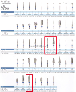 Bor Gerinda karbida Tungsten multifungsi, Kit bor karbida Multi bentuk, edisi Lab gigi untuk memoles & memahat Lab gigi - Product Image 3