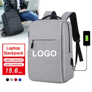 Logo personnalisé voyage sac à dos étanche avec USB charge affaires sac à dos sac à dos pour ordinateur portable pour hommes