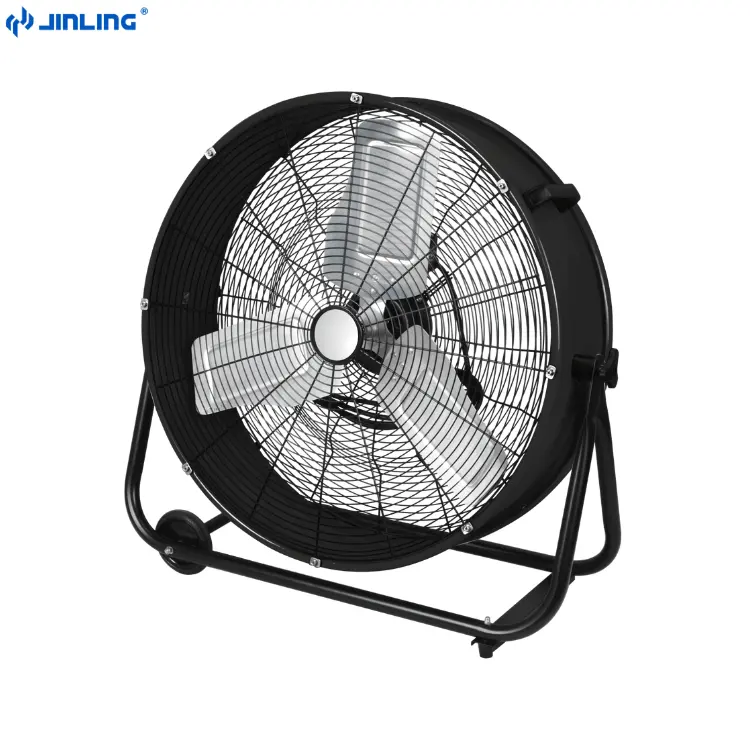 High Velocity Metal Cooling Air Warehouse Garage Workshop Use Tiltable Direct Drive Industrial Drum Fan