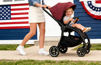 Poussette bébé 3 en 1, système de voyage premium pour bébé avec grandes roues, guidon réglable, poussette portable conviviale, bébé de 0 à 3 ans