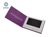 Lecteur de publicité personnalisé, vidéo, musique, livret de photos, livre postal vidéo, brochure vidéo LCD numérique de 7 pouces pour la publicité