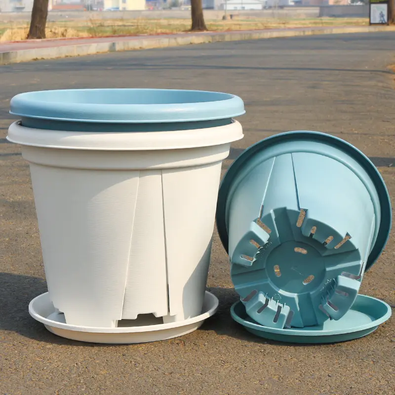 厚くされた大きなプラスチック植木鉢通気性制御根ガロン植木鉢プラスチック樹脂保育園植木鉢