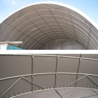 Abri robuste pour conteneur maritime 26x40 pieds, auvent de stockage industriel en PVC imperméable pour atelier de conteneur de 40 pieds