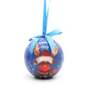 Bola de Navidad de Poliestireno de 80 mm con Nariz - Product Image 3