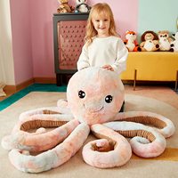 Peluche personnalisée, grande, mignonne, énorme, jumbo, kawaii, moelleuse, peluche de grande taille, pieuvre, peluche surdimensionnée, cadeaux pour enfants