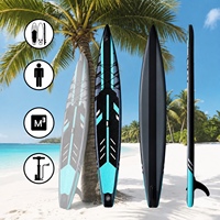 Planche de SUP gonflable Race-Ready en Drop-Stitch - Planche de paddle légère et portable pour la compétition en eau libre