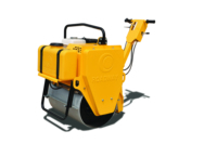 Compacteur routier portatif haute efficacité RWYL22, rouleau vibratoire monocylindre de 15 kN avec moteur Honda