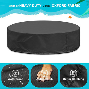Couverture de piscine pour chiens en PVC 210D, durable, noire, imprimée, pliable, pour usage extérieur - Product Image 5