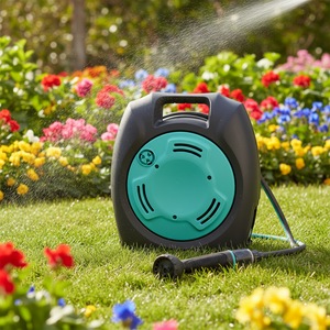 <span class=keywords><strong>Enrouleur</strong></span> de <span class=keywords><strong>tuyau</strong></span> d'arrosage de jardin rétractable automatique avec pistolet à <span class=keywords><strong>eau</strong></span> Connexion rapide - Product Image 1
