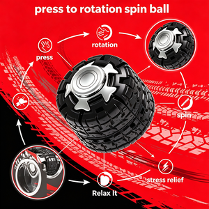 Nuevo Juguete Giratorio de Neumáticos de Coche, Bonito Juguete Antiestrés con Forma de Rueda de Vehículo, Bola Giratoria para Aliviar el Estrés, Regalo para Fiestas - Product Image 1