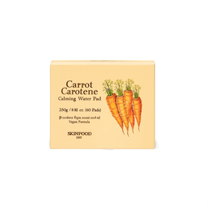 SKINFOOD Carrot Carotene Calming Water Pad 250G 60 Pads Fórmula Vegana - Product Image 2