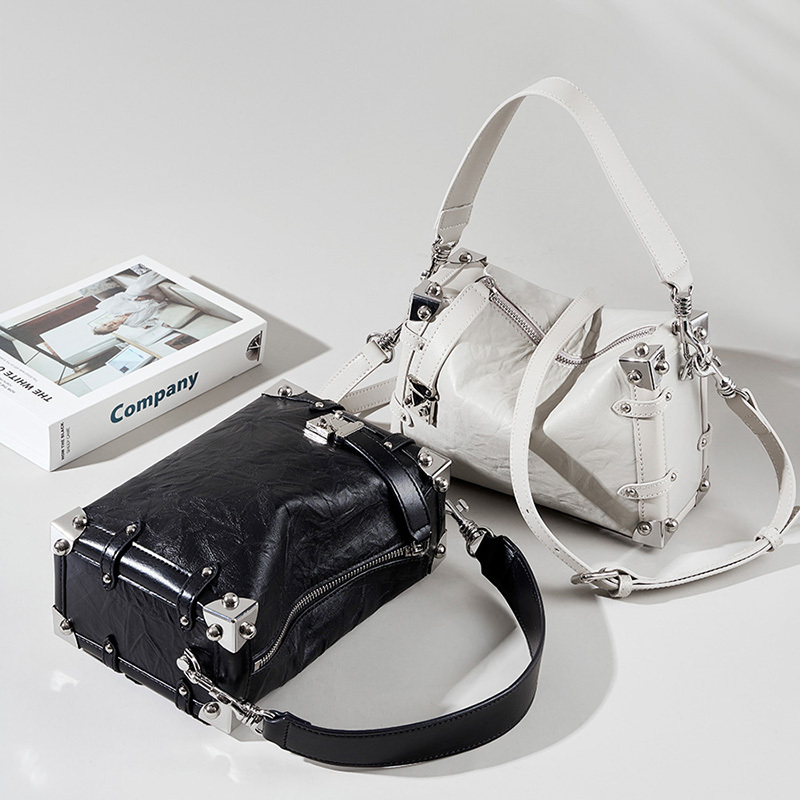 Diamond Schultertaschen Sac En Cuir Femme