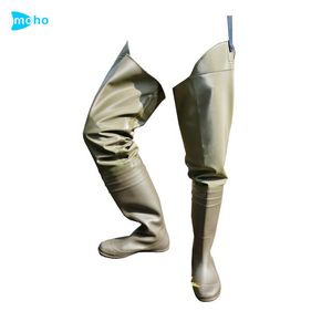 Thương Hiệu Người Đàn Ông Mới Của Trọng Lượng Nhẹ Thoáng Khí PVC Câu Cá <span class=keywords><strong>Waders</strong></span> Không Thấm Nước Săn Bắn Ngoài Trời Hip Wading Khởi Động Nửa Loài Sếu - Product Image 6