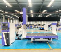 5 axes chinois CNC fraiseuse Centre d'usinage vertical 5 axes CNC fraisage pierre Al bois mousse EPS graveur machines