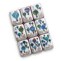 Jeu d'échecs de luxe en acrylique style moderne, tuiles de mahjong américaines, 7 couches, pour le divertissement - Vente chaude