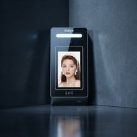 Control de Acceso y Asistencia con Reconocimiento Facial y Huella Dactilar 3D EY-K8S, Resistente al Agua, con Conexión WiFi/IP y Alimentación por Batería