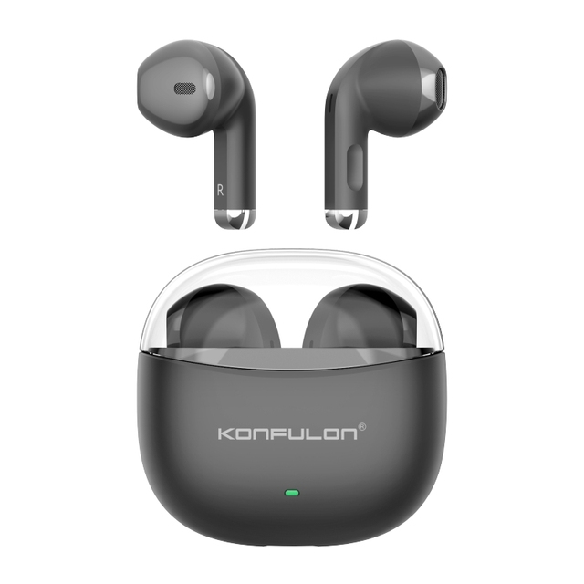 KONFULON 2025 Series Compact Lightweight TWS Earphones High-Value Type-C Semi-in-ear Active Noise Cancellation (ANC) IPX-5