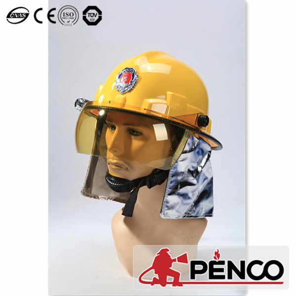 CE消防士ヘルメット EN443 首と顔の保護 欧州スタイル装備 消防救助