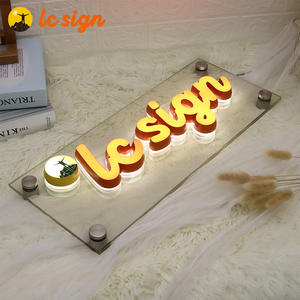 Lettres de canal LED de haute qualité logo 3D d'entreprise panneau de signalisation lumineux LED intérieur extérieur lettres LED en verre Facelit - Product Image 2