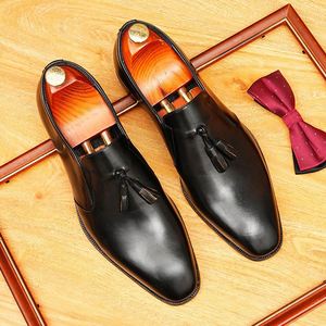 Men's Ankle English-style Leather Engraved Brogue <b>Boots</b> Shiny Thick Soles Height Increasing for Autumn/Winter Business Casual - Product Image 3