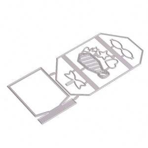 قوالب خشبية على شكل زهرة الفاوانيا لصنع البطاقات والديكور، قوالب معدنية وخشبية للزينة - Product Image 3