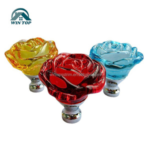 Poignées en cristal Win Top Dresser, style fleur de rose, 30 mm, en verre, pour armoires et tiroirs, boutons pour tiroirs de <span class=keywords><strong>commode</strong></span> et cuisine - Product Image 4